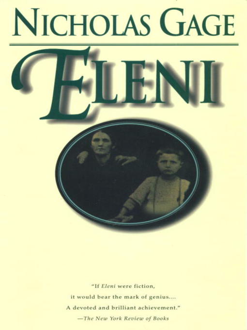 Title details for Eleni by Nicholas Gage - Available